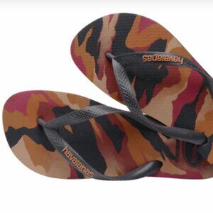 NEW Kids' Top Camo Flip Flops Havaianas